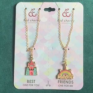 Kids Best Friends Necklace Set - Gold and Multicolor